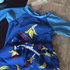 Blue Banana Surfing Kids' Pajama Set